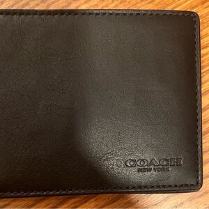 Coach black wallet
